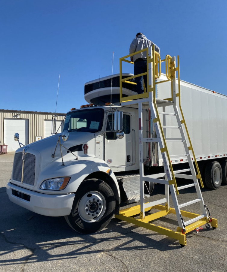 this image shows onsite truck repair in Coralville, IA